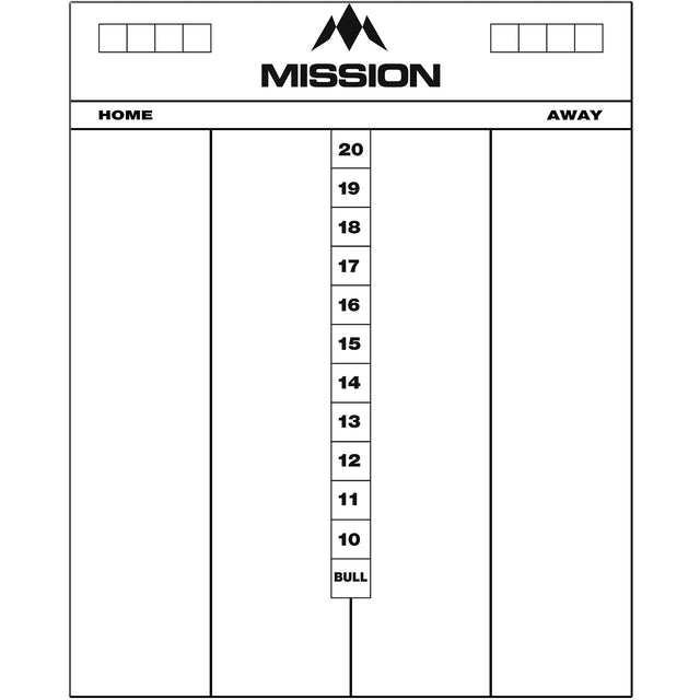 Mission Marker Boards - Drywipe Scoreboard - Whiteboard - Cricket