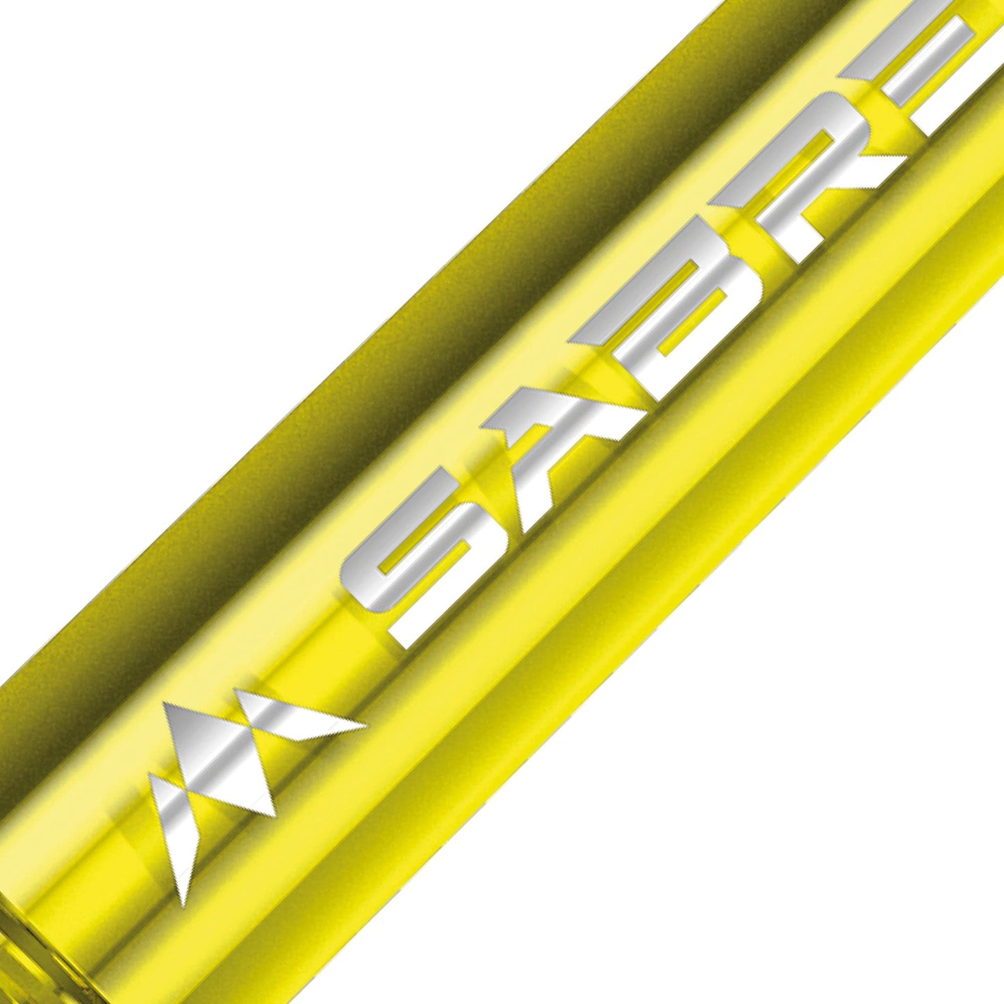Mission Sabre Shafts - Polycarbonate Dart Stems - Yellow - Black Top