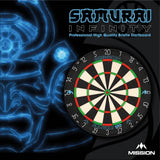 Mission Samurai Infinity Dartboard - Professional Board - Black Ring