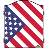 Mission Dartboard Cabinet - USA Design - Black - US Flag