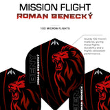Mission Solo Dart Flights - 100 Micron - No2 - Std - Roman Benecky