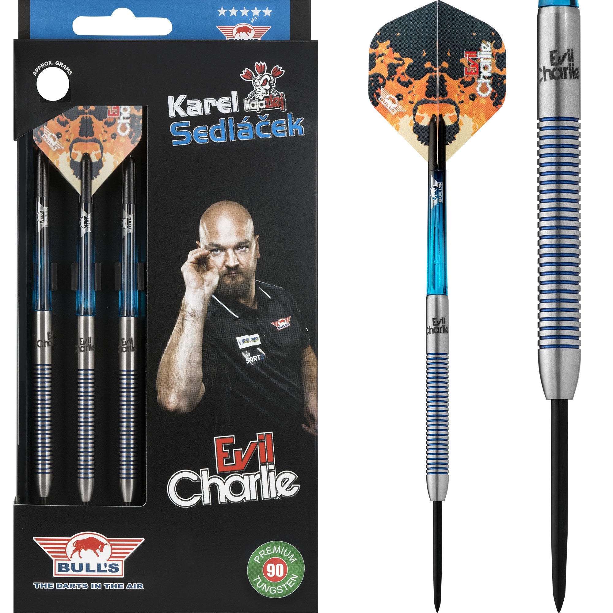 Bulls Karel Sedlacek Darts - Steel Tip - 90 - Evil Charlie