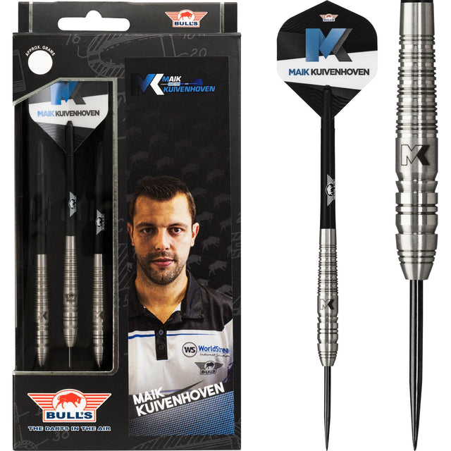 Bulls Maik Kuivenhoven Darts - Steel Tip - Ring Grip - 24g 24g