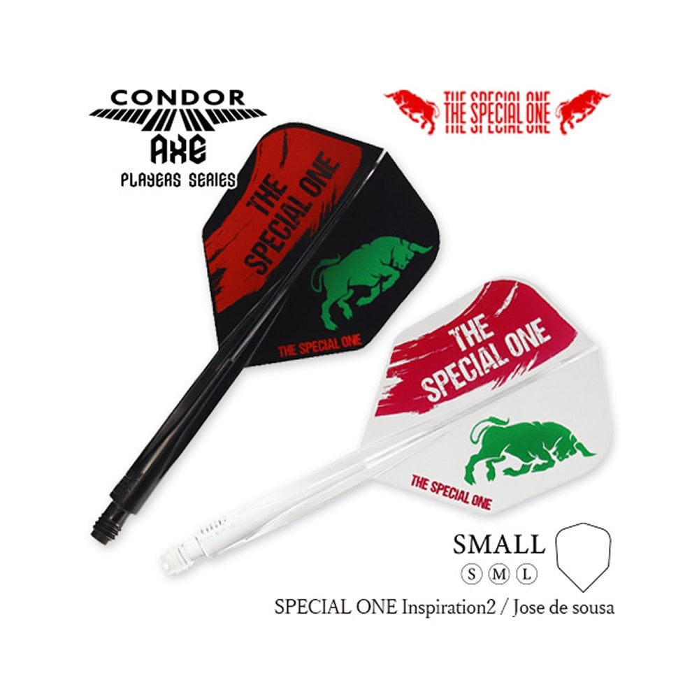 Condor AXE Dart Flights - Jose De Sousa - Small - The Special One 2 - Clear