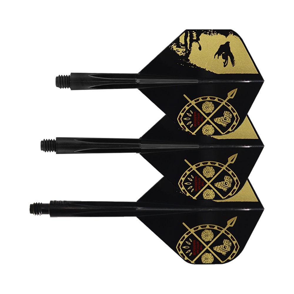 Condor AXE Dart Flights - Devon Petersen - Standard - African Warrior - Inspiration 3 - Black
