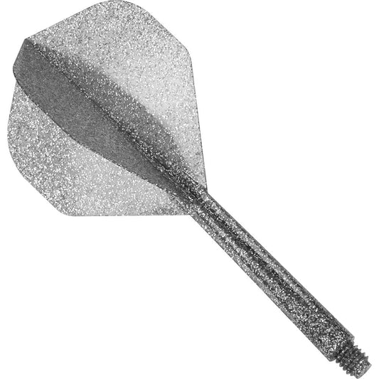 Condor Dart Flights - Zero Stress - Std - Glitter - Silver Long