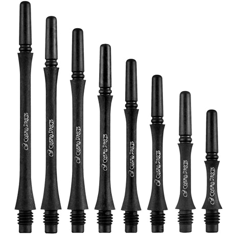 Cosmo Fit Shaft Carbon - Spinning - Slim - Black - Pack 4 Cosmo Size 1 - 13mm