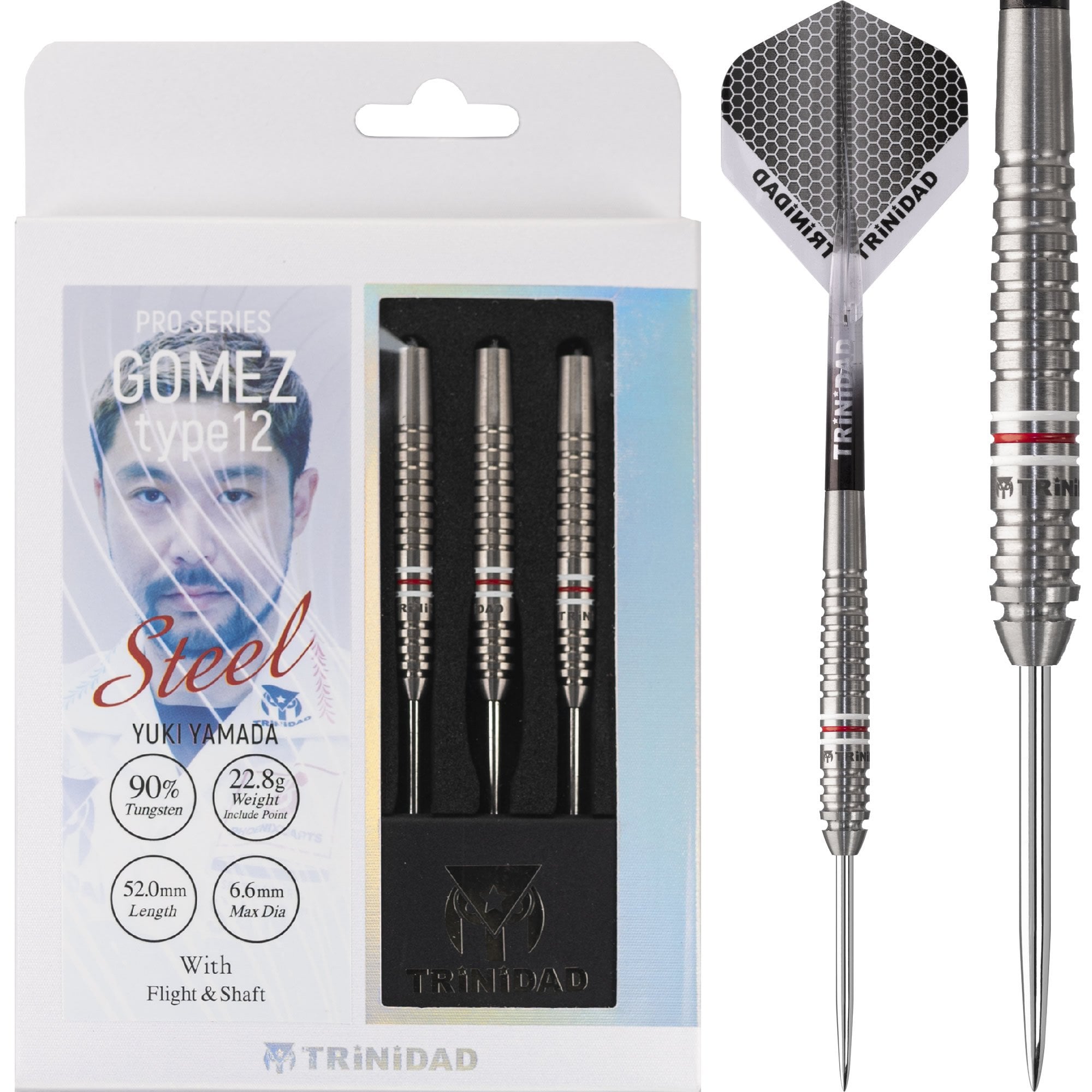 *Trinidad Pro - Steel Tip Darts - Yuki Yamada - Gomez - Type12 - 22.8g