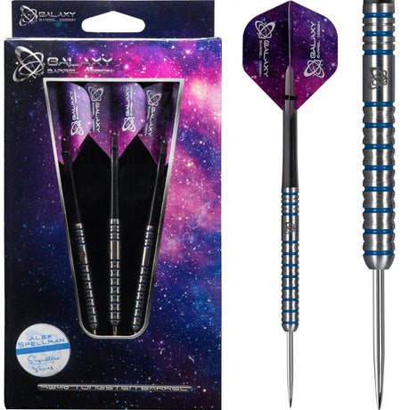 Galaxy Alex Spellman Darts - Steel Tip - Blue Rings - 22g 22g