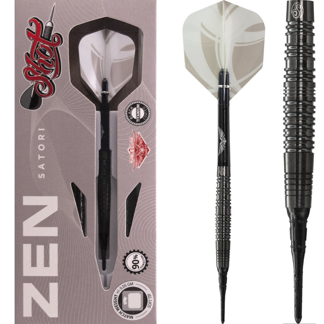 Shot Zen Series - Soft Tip Tungsten Darts - Satori 18g