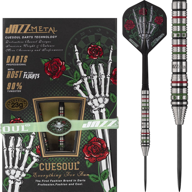 Cuesoul - Steel Tip Tungsten Darts - Jazz Metal - Bulbous 21g