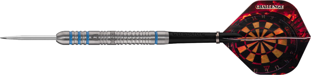 Cuesoul - Steel Tip Tungsten Darts - Challenge - Multi Ring - Tri-ring - Blue