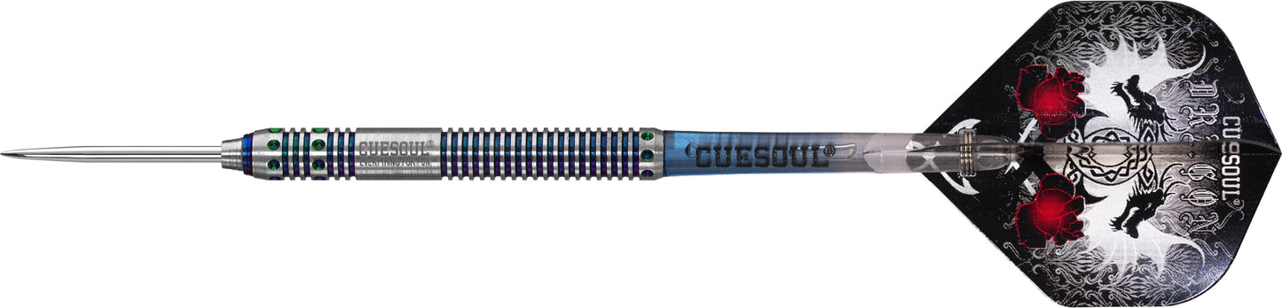Cuesoul - Steel Tip Tungsten Darts - Dragon - Blue