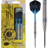 Cuesoul - Steel Tip Tungsten Darts - Glory - Blue Grooves - Shark 22g