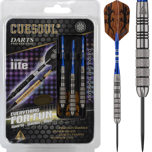 Cuesoul - Steel Tip Tungsten Darts - Traditional - Knurled - 30g 30g