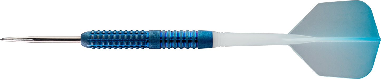Cuesoul - Steel Tip Tungsten Darts - Blue Cocktail - Oil Paint Finish - 22g 22g