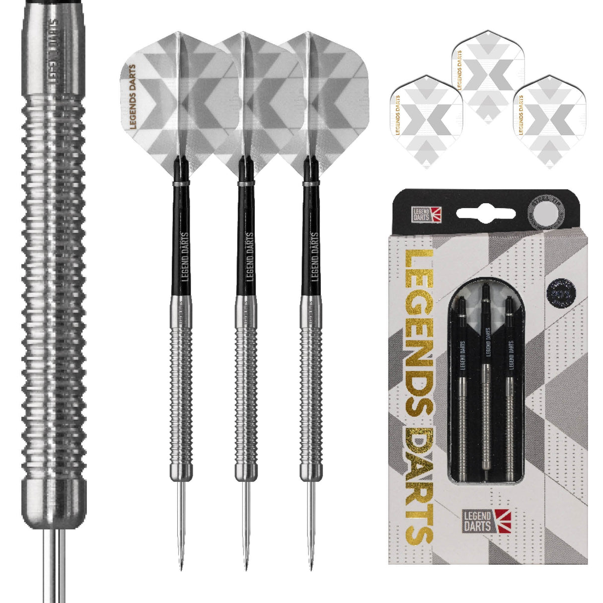 Legend Darts - Steel Tip - 90% Tungsten - Pro Series - V3 - Ringed