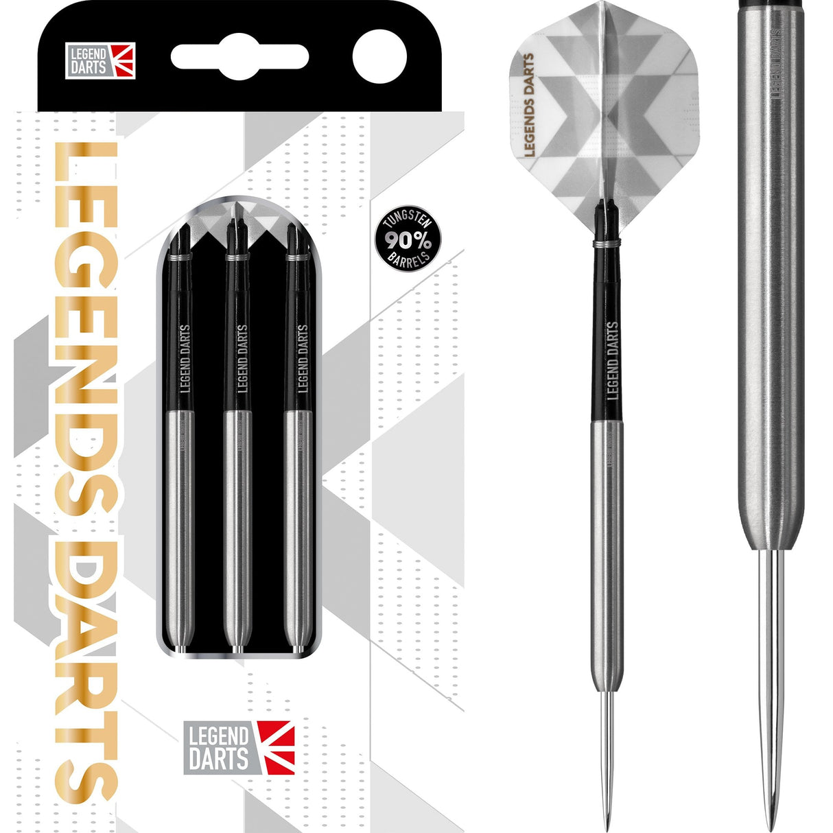 Legend Darts - Steel Tip - 90% Tungsten - Pro Series - V5 - Smooth 22gPERS