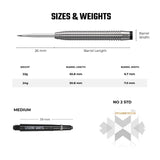 Legend Darts - Steel Tip - 90% Tungsten - Pro Series - V6 - Multi Ringed