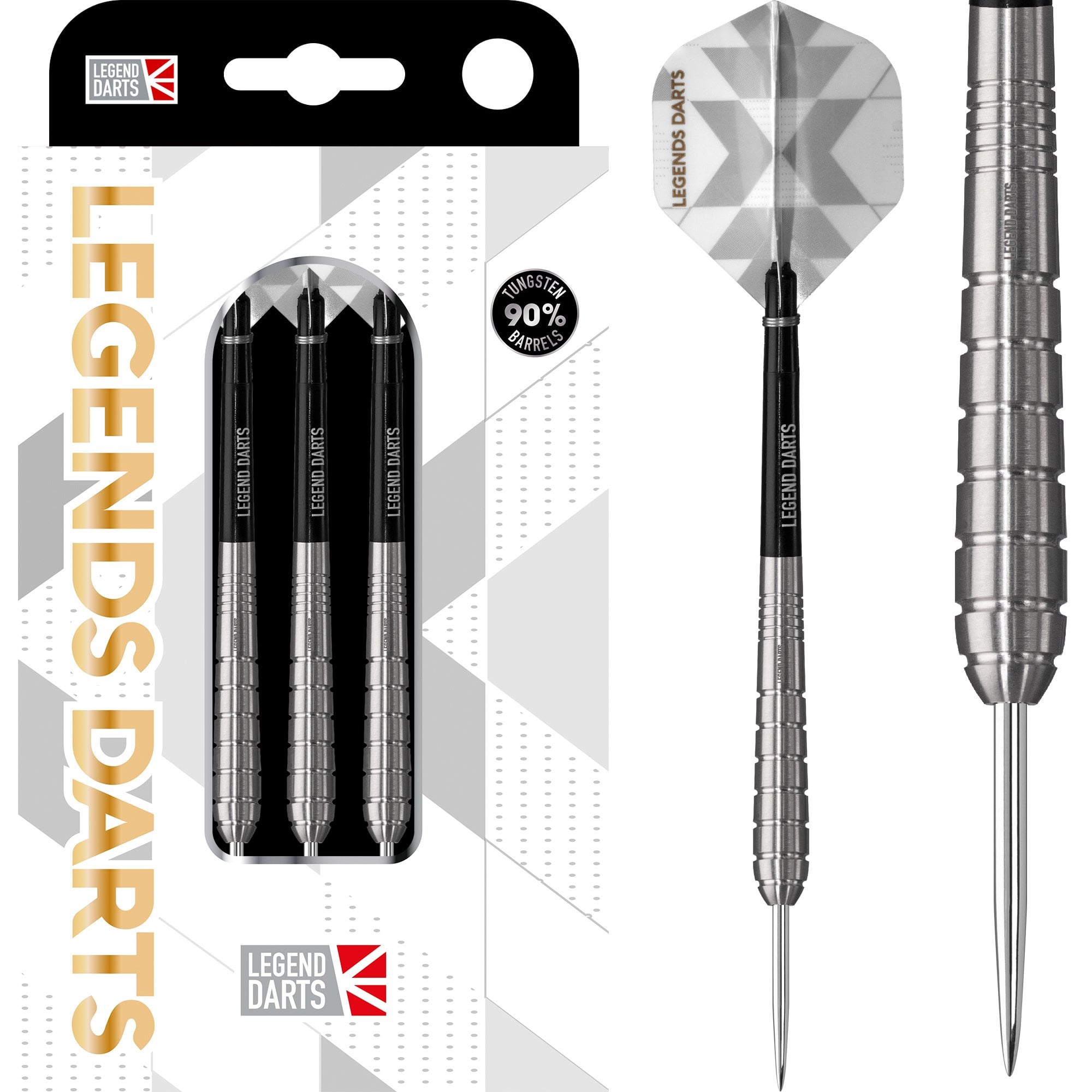 Legend Darts - Steel Tip - 90% Tungsten - Pro Series - V8 - Tapered