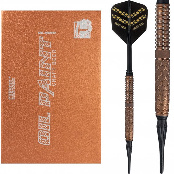 Cuesoul - Soft Tip Tungsten Darts - Craft Beer - Oil Paint Finish 21g