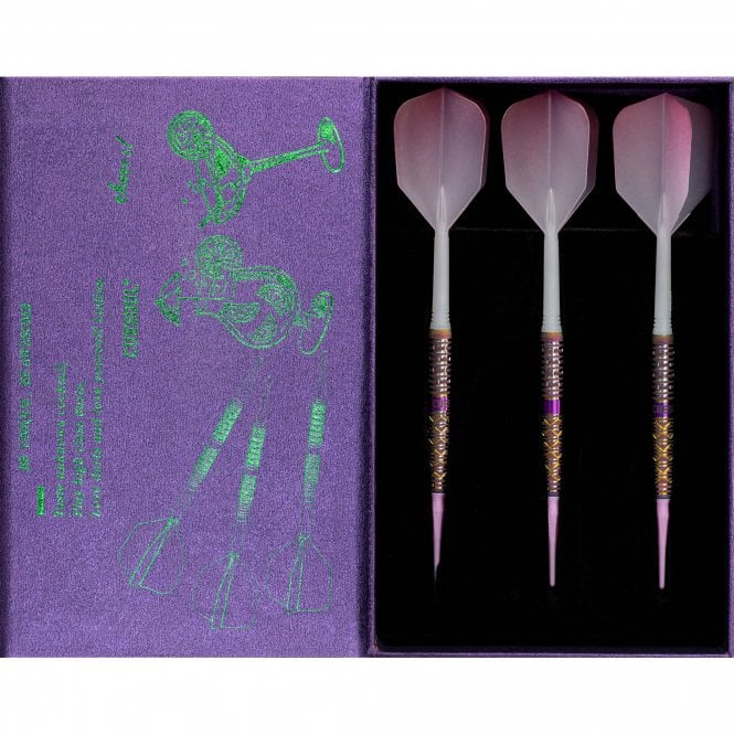 Cuesoul - Soft Tip Tungsten Darts - Pink Lady Cocktail - Oil Paint Finish 19g