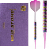 Cuesoul - Soft Tip Tungsten Darts - Pink Gem Stone - Oil Paint Finish 20g