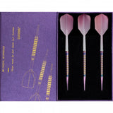 Cuesoul - Soft Tip Tungsten Darts - Pink Gem Stone - Oil Paint Finish 20g