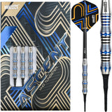 One80 Ascent Darts - Soft Tip - S02 - Black & Blue 18g