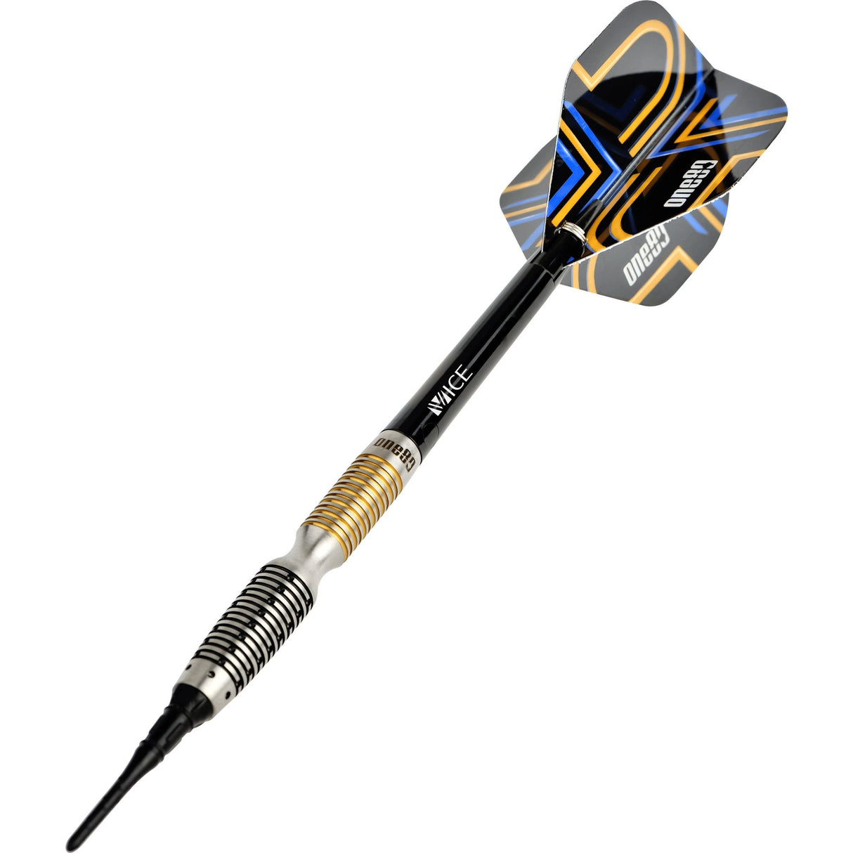 One80 Ascent Darts - Soft Tip - S03 - Black & Gold