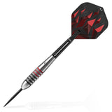 Darts Corner Astrofire Darts - Steel Tip - Knurled - Black & Red