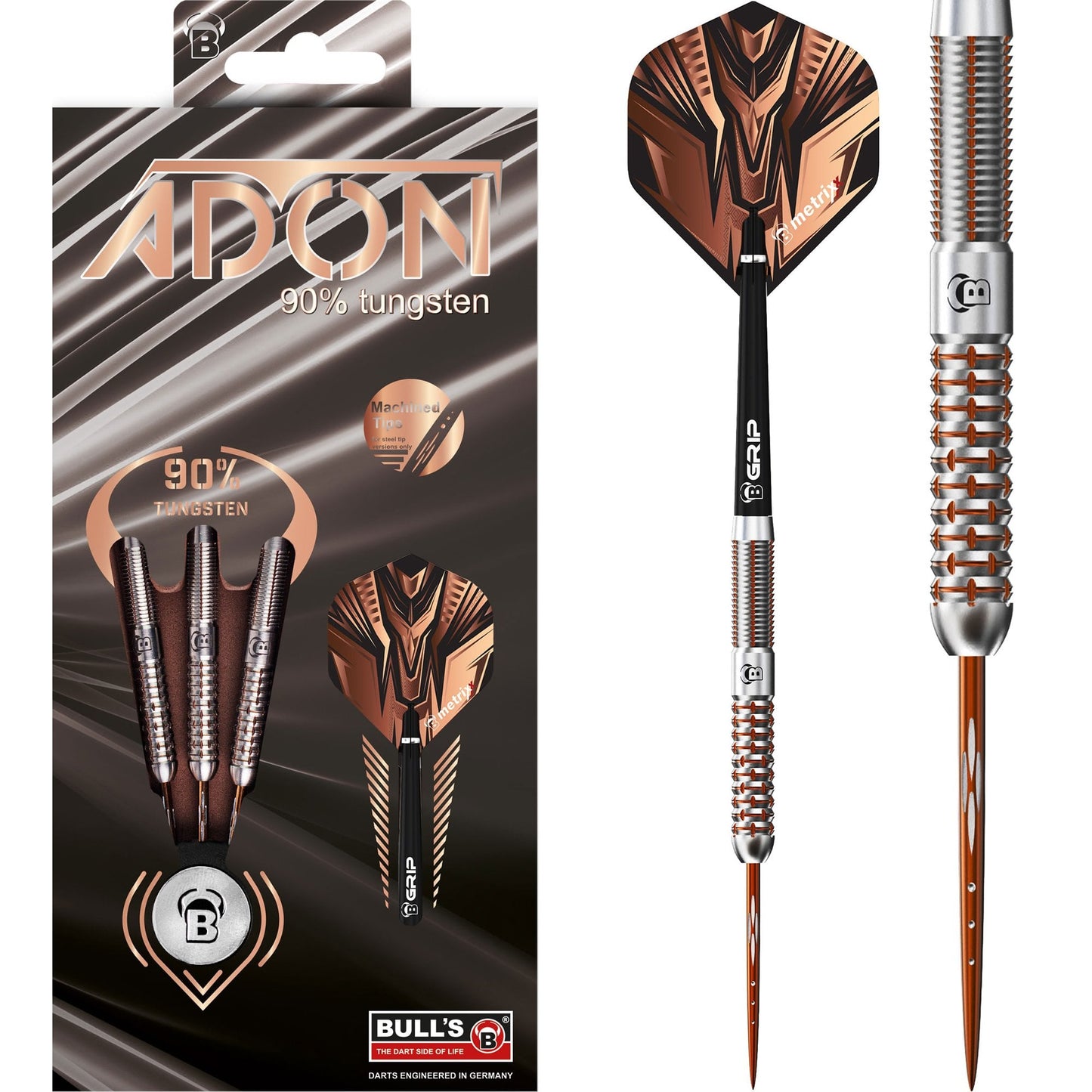 BULL'S Adon Darts - Steel Tip - Bronze 21g