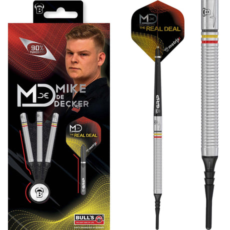 BULL'S Mike De Decker Darts - Soft Tip - The Real Deal 18g