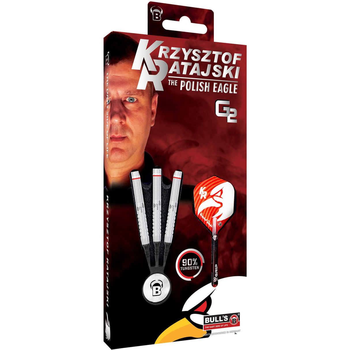 BULL'S Krzysztof Ratajski Darts - Soft Tip - The Polish Eagle - Original Generation 2 18g