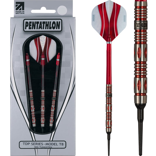 Pentathlon Darts - Soft Tip Tungsten - TDP Series - T8