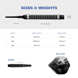 Designa Dark Thunder V2 Soft Tip Darts - Black