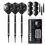 Designa Dark Thunder V2 Soft Tip Darts - Black