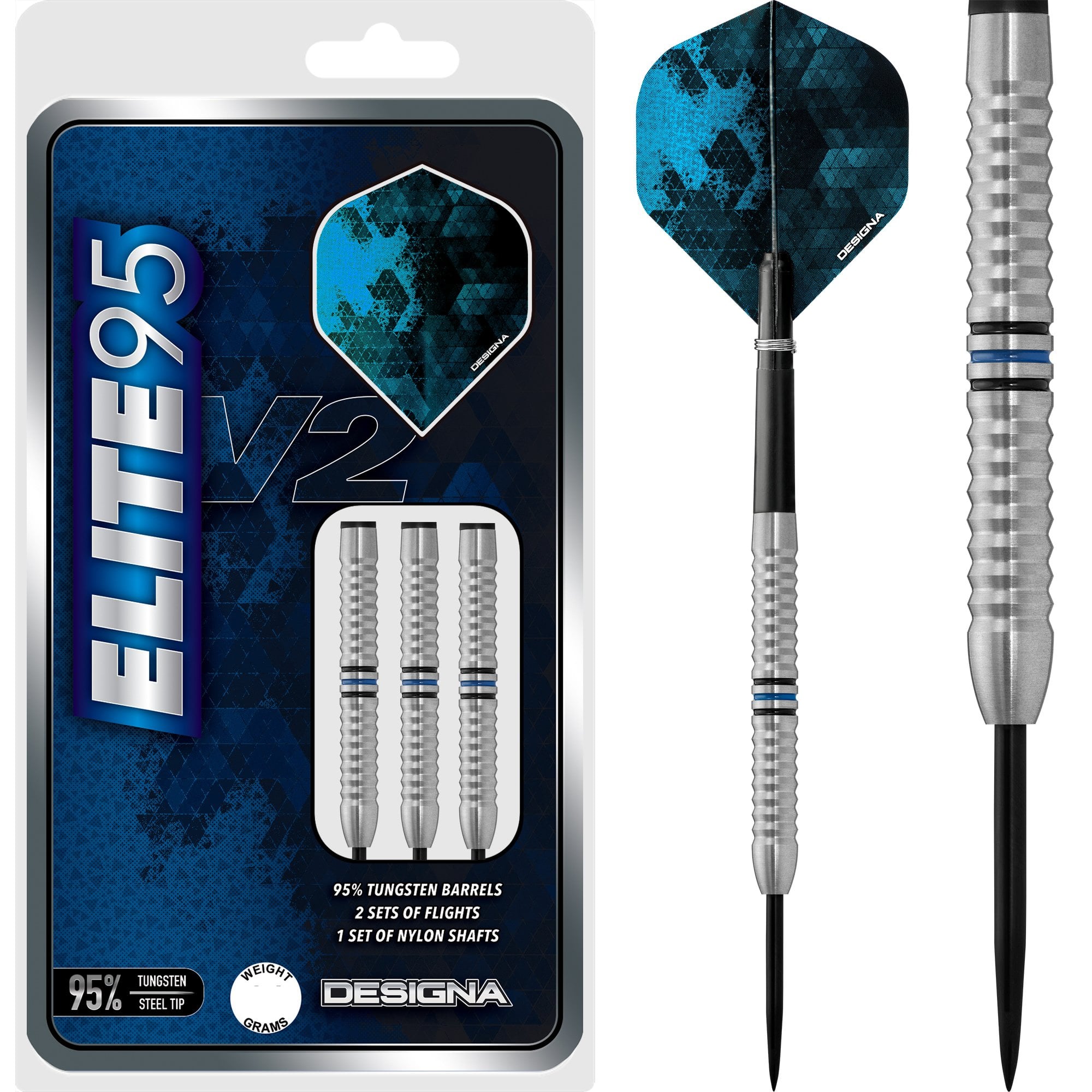 Designa Elite 95 V2 Darts - Steel Tip - M3