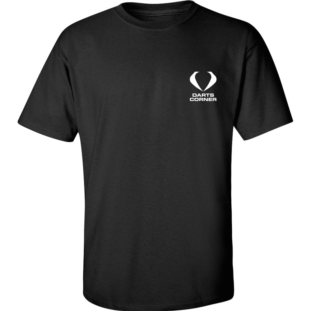 Darts Corner T Shirt with DC Logo Black
