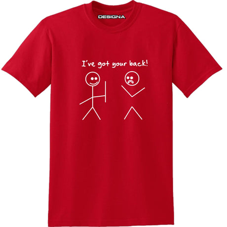 T Shirt - Humour Dart T-Shirt - Red - I Got Your Back