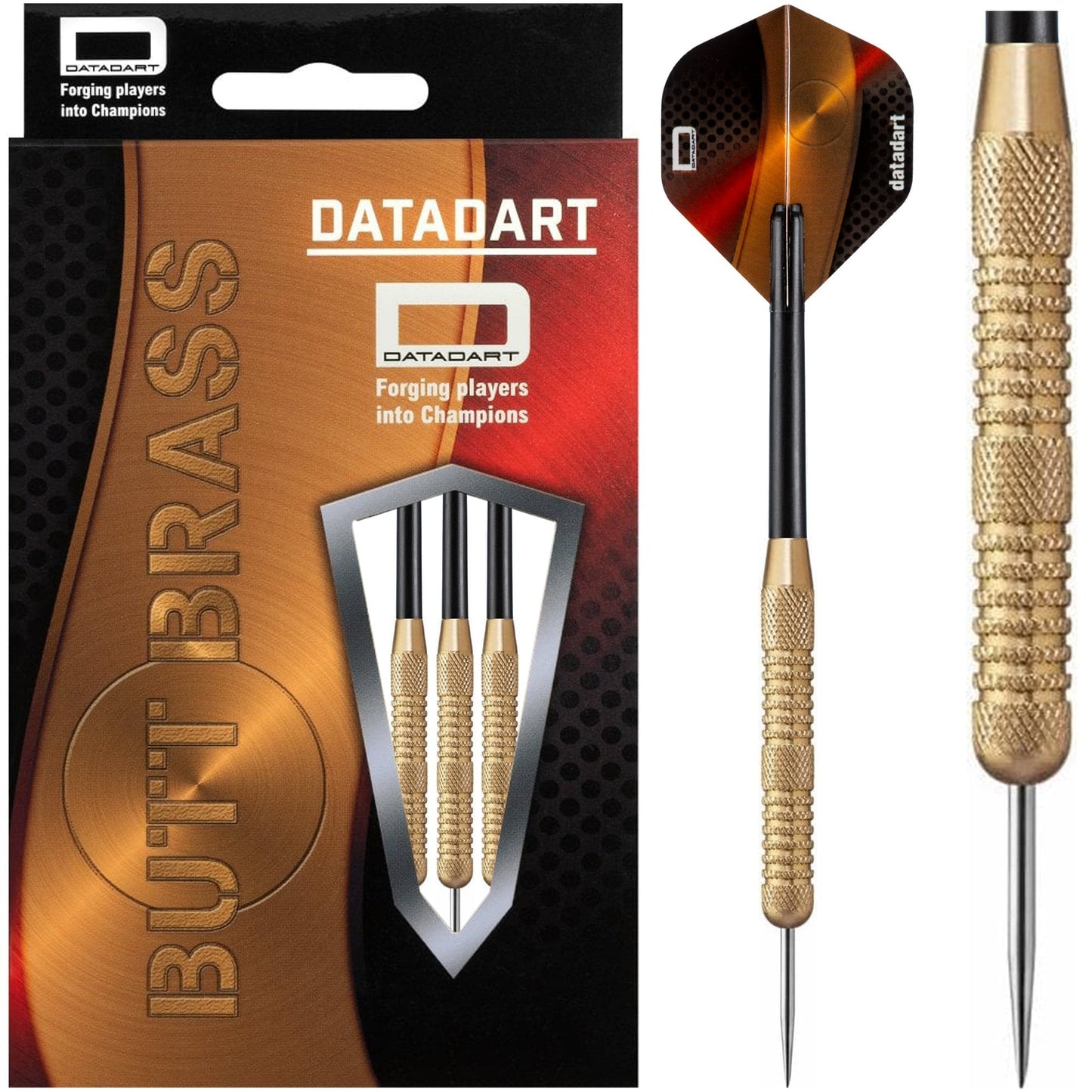 Datadart Butt Brass Darts - Steel Tip Brass - Knurled - 22g 22g