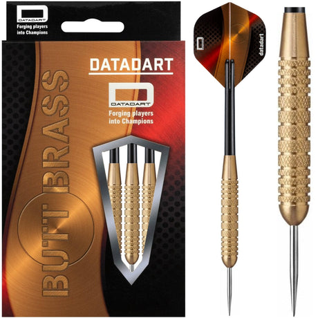 Datadart Butt Brass Darts - Steel Tip Brass - Knurled - 24g PERS