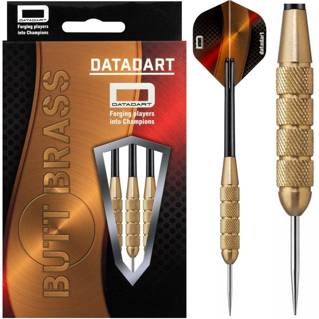Datadart Butt Brass Darts - Steel Tip Brass - Knurled - 26g PERS