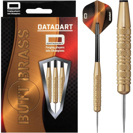 Datadart Butt Brass Darts - Steel Tip Brass - Knurled - 30g PERS