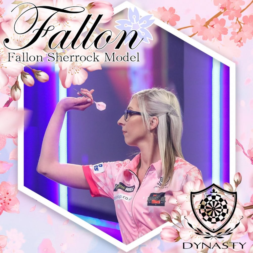 Dynasty Darts - Black Line - Steel Tip - Fallon Sherrock - Pink Gold -