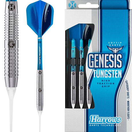 Harrows Genesis Darts - Soft Tip Tungsten - Made in England - B 16g