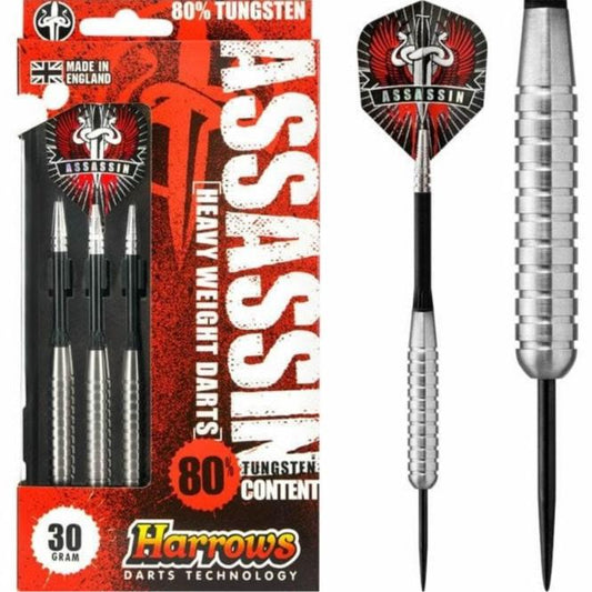 Harrows Assassin Darts - Steel Tip - Heavy - Ringed - 30g PERS