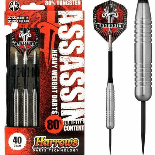 Harrows Assassin Darts - Steel Tip - Heavy - Ringed - 40g PERS