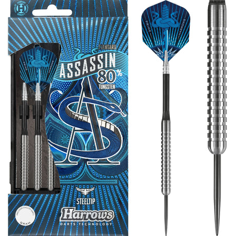 Harrows Assassin Darts - Steel Tip - Std - Ringed - 20g PERS