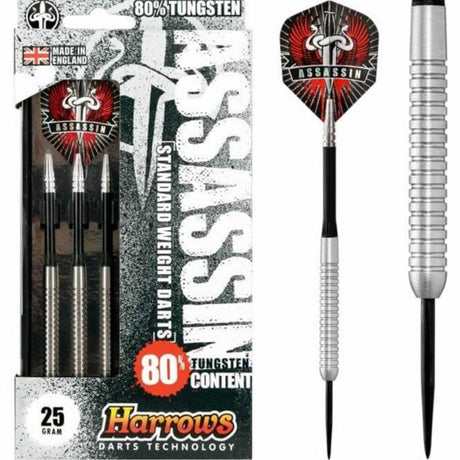 Harrows Assassin Darts - Steel Tip - Std - Ringed - 25g PERS